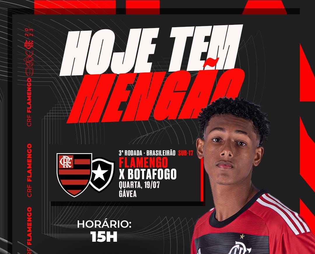 AO VIVO! FLAMENGO SUB-17 ENFRENTA O BOTAFOGO PELO BRASILEIRÃO